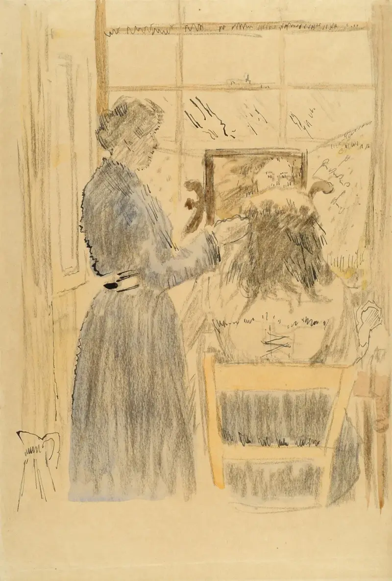 Toaletten vid fönstret av Walter Richard Sickert