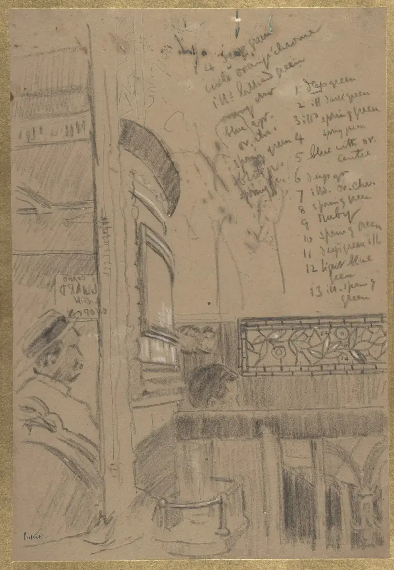 Vesta Victoria på Old Bedford av Walter Richard Sickert
