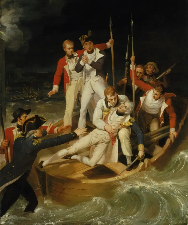 Nelson verwundet bei Teneriffa, 24. Juli 1797 von Richard Westall