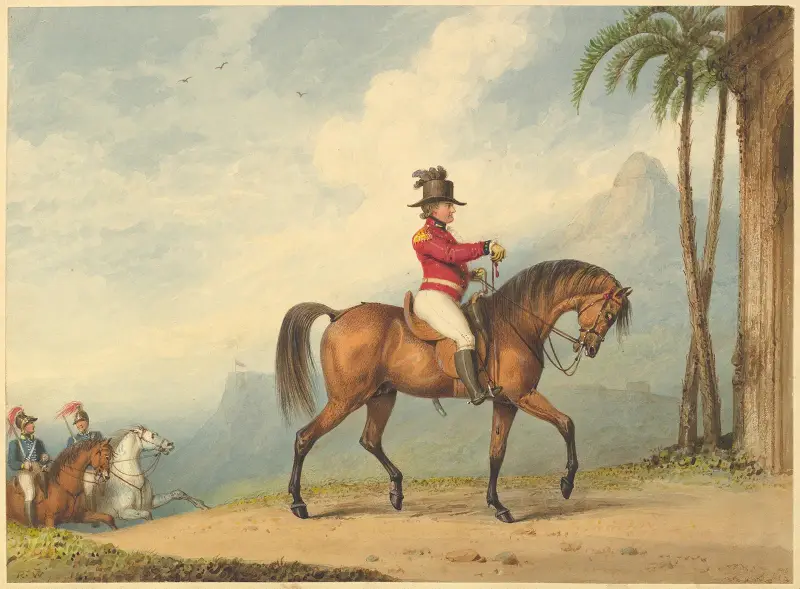 Sir John Floyd zu Pferde von Richard Westall