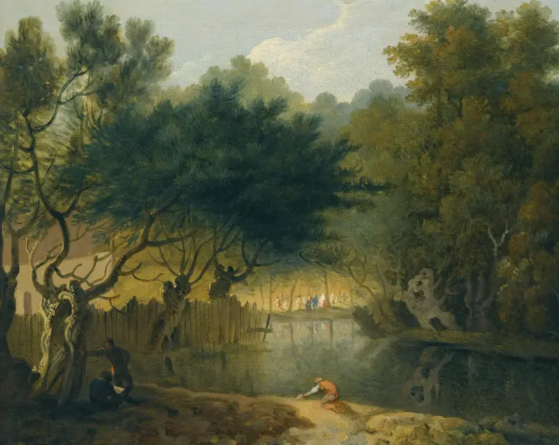 Utsikt över St. James's Park, London av Richard Wilson