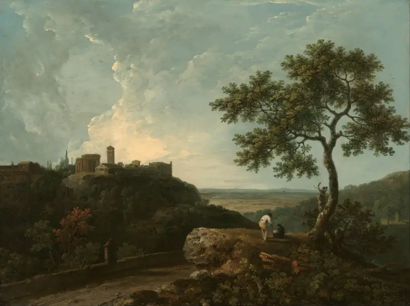 Tivoli – Sibyllans tempel och Campagnan av Richard Wilson
