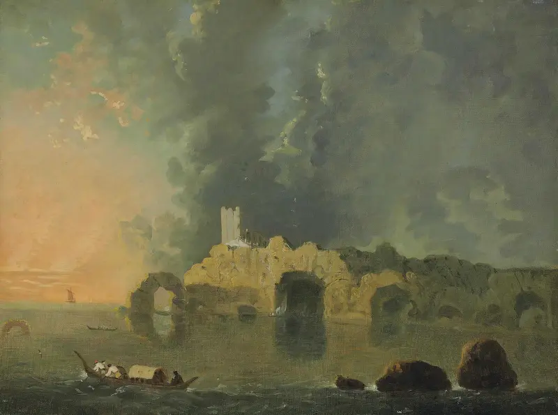 Torre delle Grotte bei Neapel von Richard Wilson