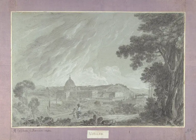 Blick auf den Petersdom und den Vatikan vom Janiculum von Richard Wilson