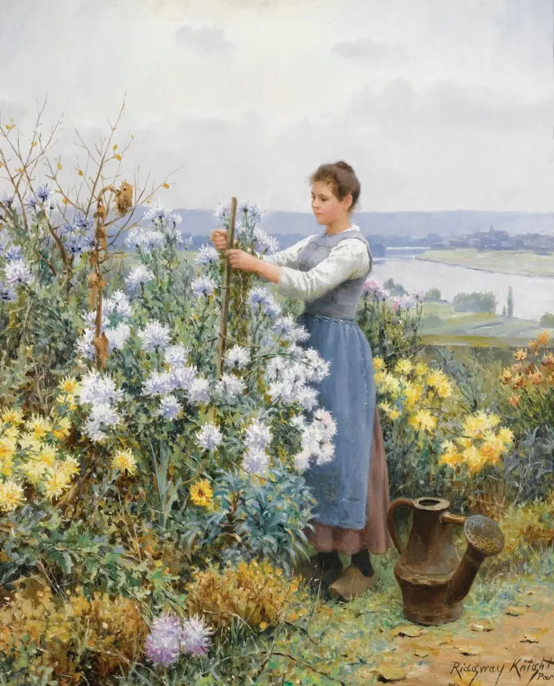 Chryzantemy, Daniel Ridgway Knight