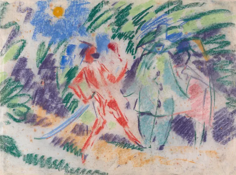 Harlequin and Columbine av Rik Wouters