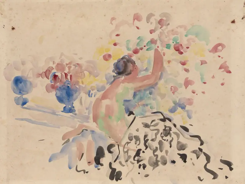 Nude and Flowers av Rik Wouters