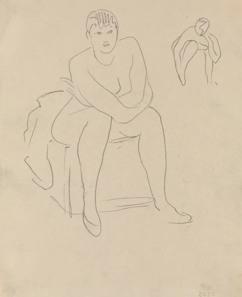 Sitzender Akt von Rik Wouters