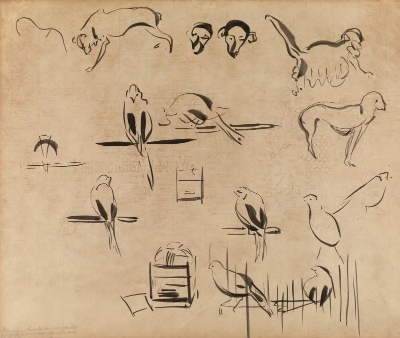 Vögelstudie von Rik Wouters