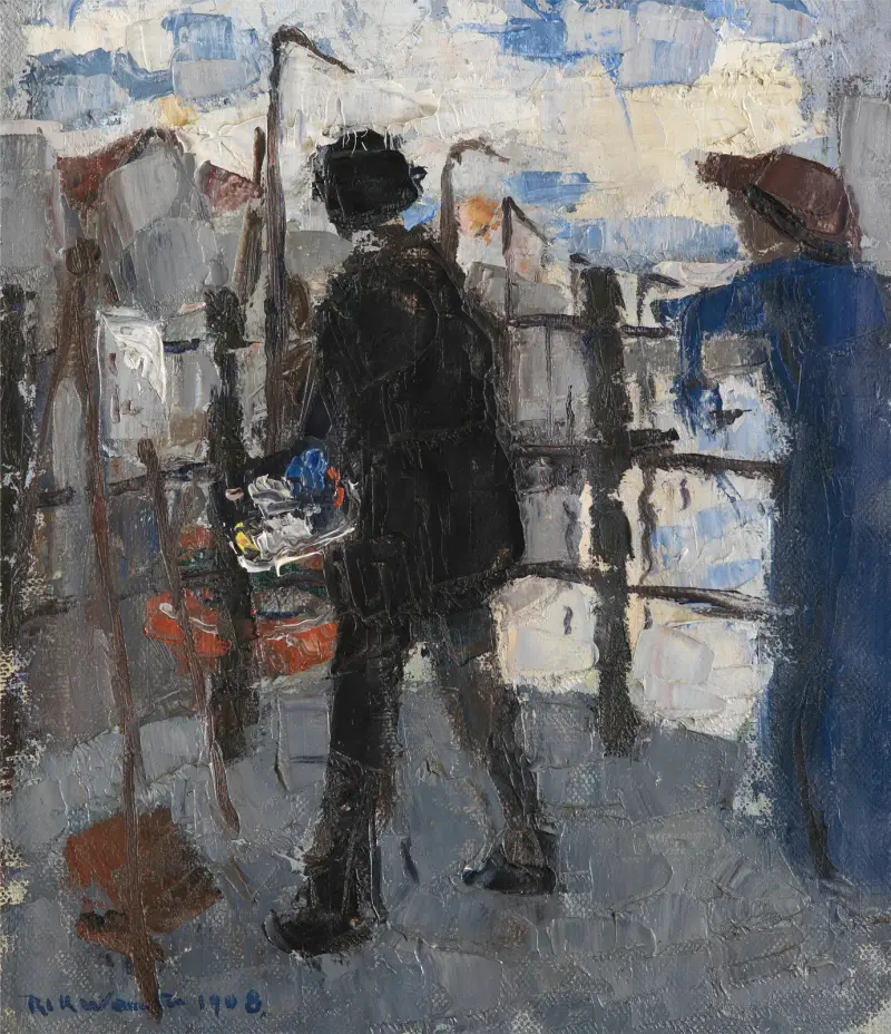 Målaren på Hoogbrug i Mechelen av Rik Wouters