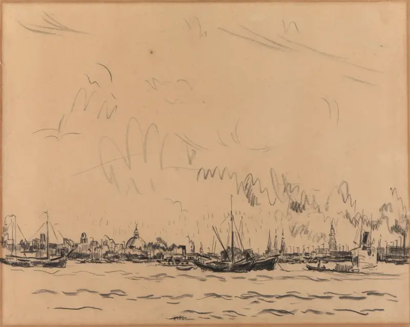Amsterdams hamn av Rik Wouters