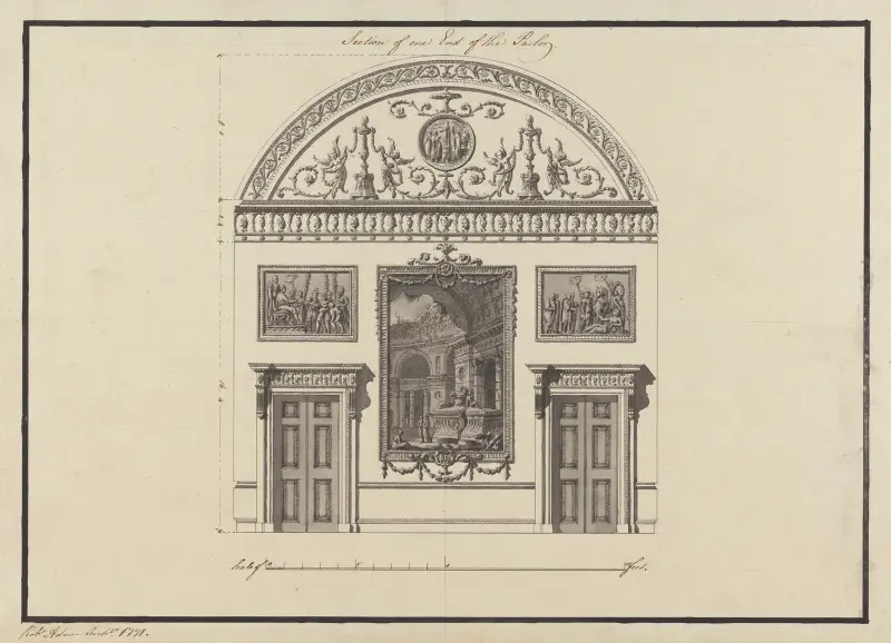 Headfort House, Ireland: Section of One End of the Parlor, 1771 – nr 1 av Robert Adam