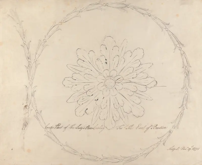 Headfort House: Lady’s Room Ceiling av Robert Adam