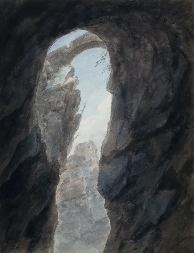 Wąwóz w Kampanii, John Robert Cozens