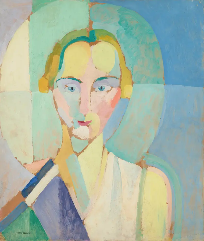Studie för 'Porträtt av Madame Heim' av Robert Delaunay