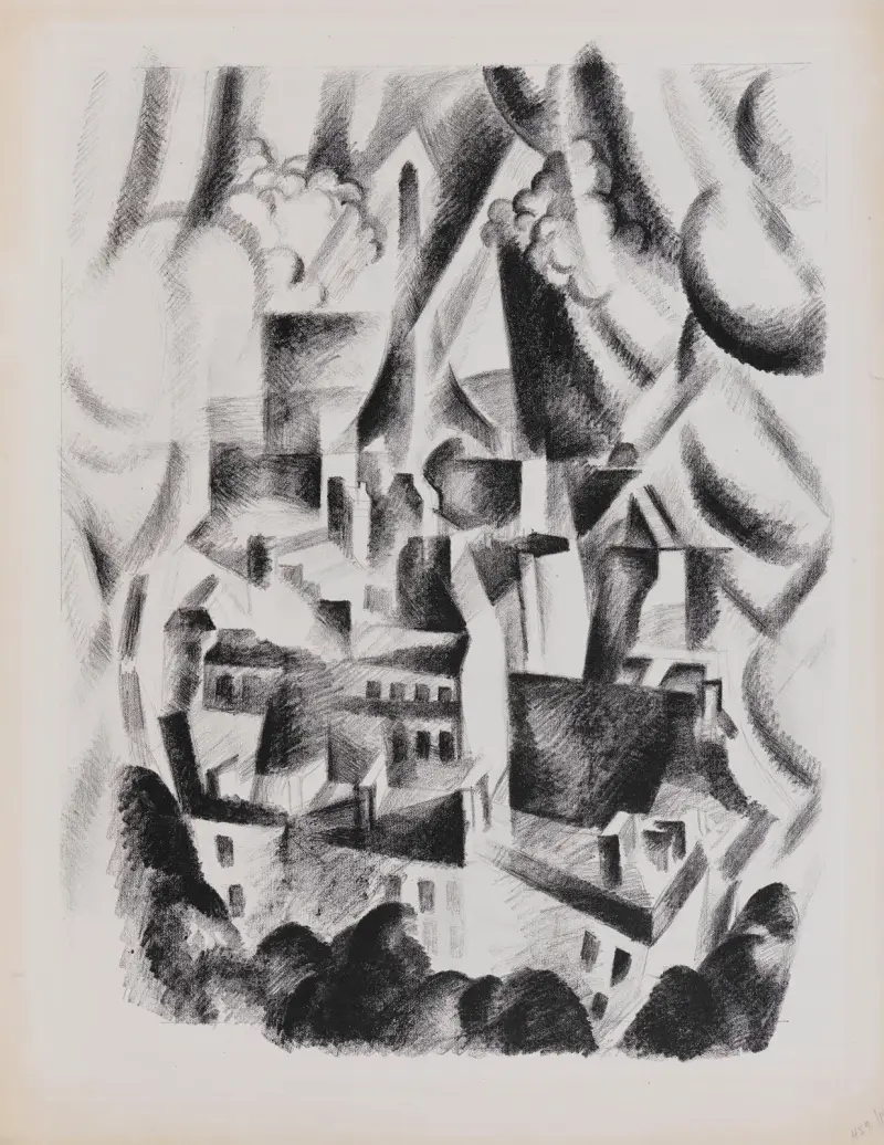 Fönster mot staden av Robert Delaunay