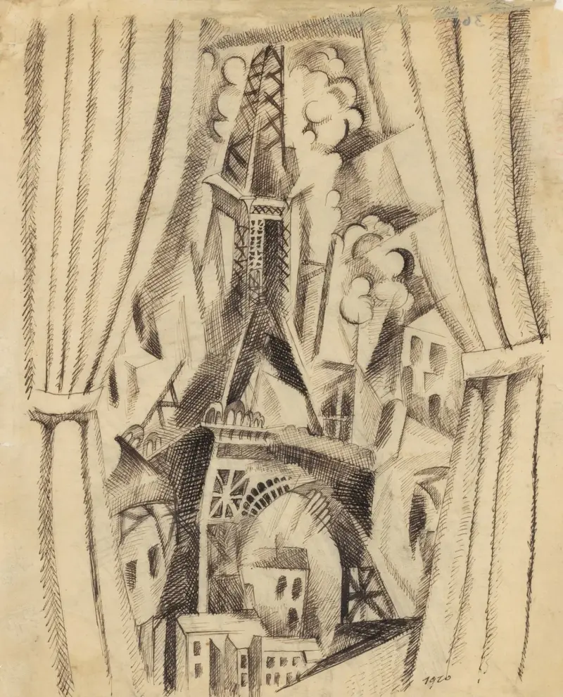 Ridåernas torn av Robert Delaunay