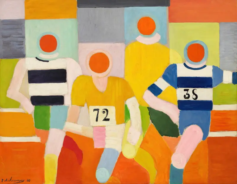 Löparna av Robert Delaunay