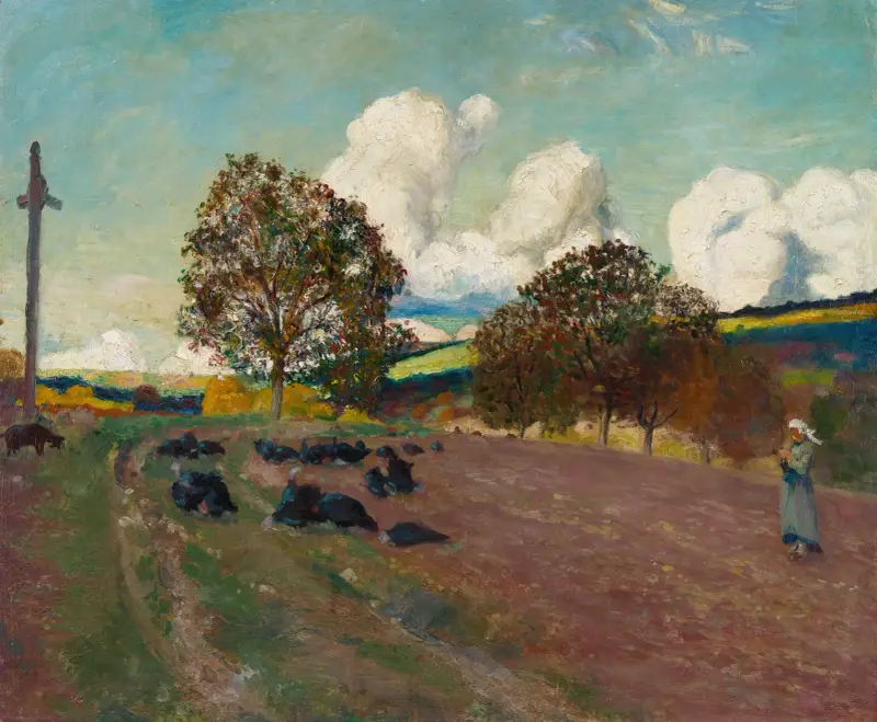 Bretonskt landskap av Robert Delaunay