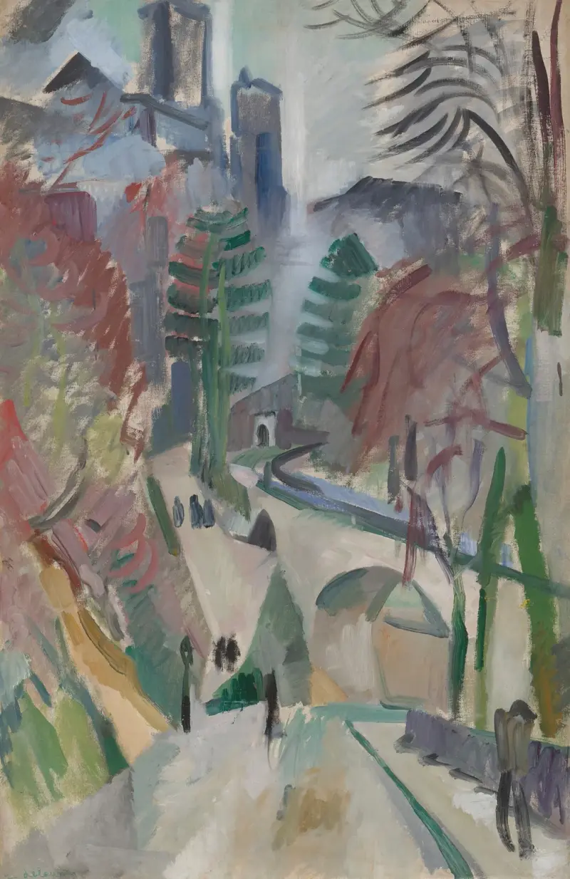 Landschaft von Laon, 1912 – Nr. 2 von Robert Delaunay