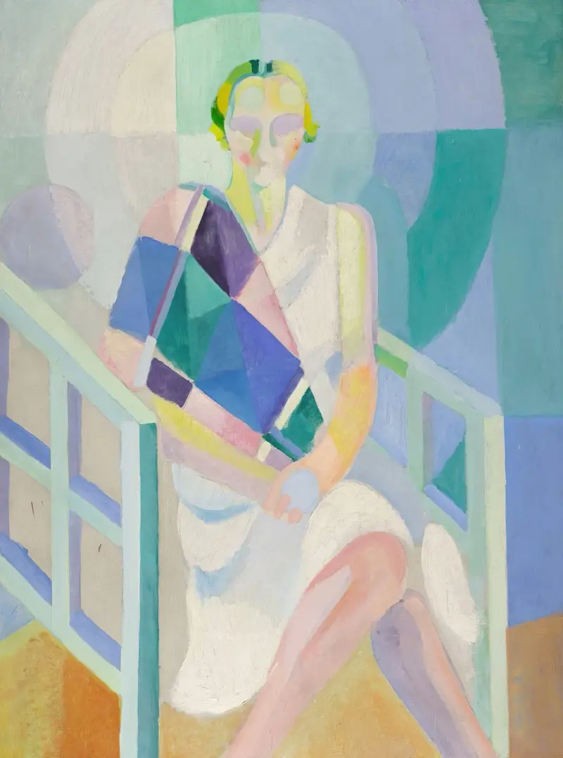 Porträtt av Madame Heim av Robert Delaunay