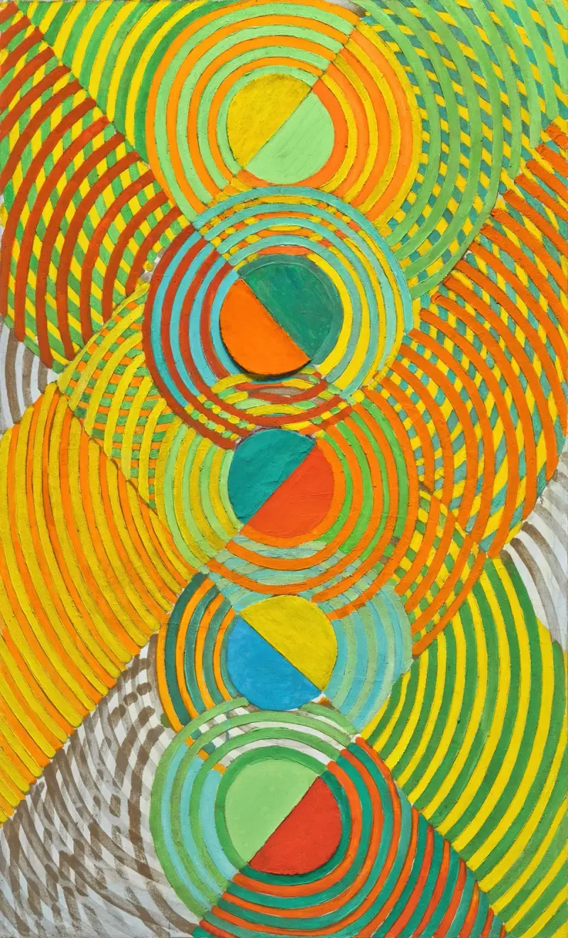 Relief orange av Robert Delaunay