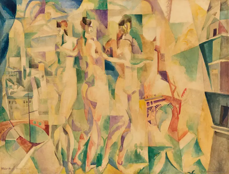 Paris stad av Robert Delaunay