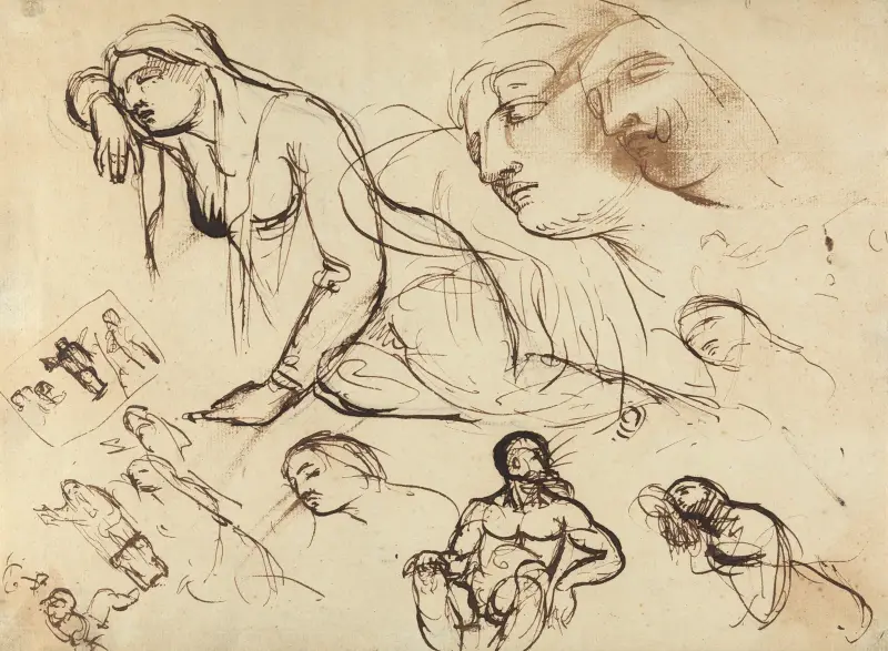 Figure Studies of the Virgin Mary av Benjamin Robert Haydon