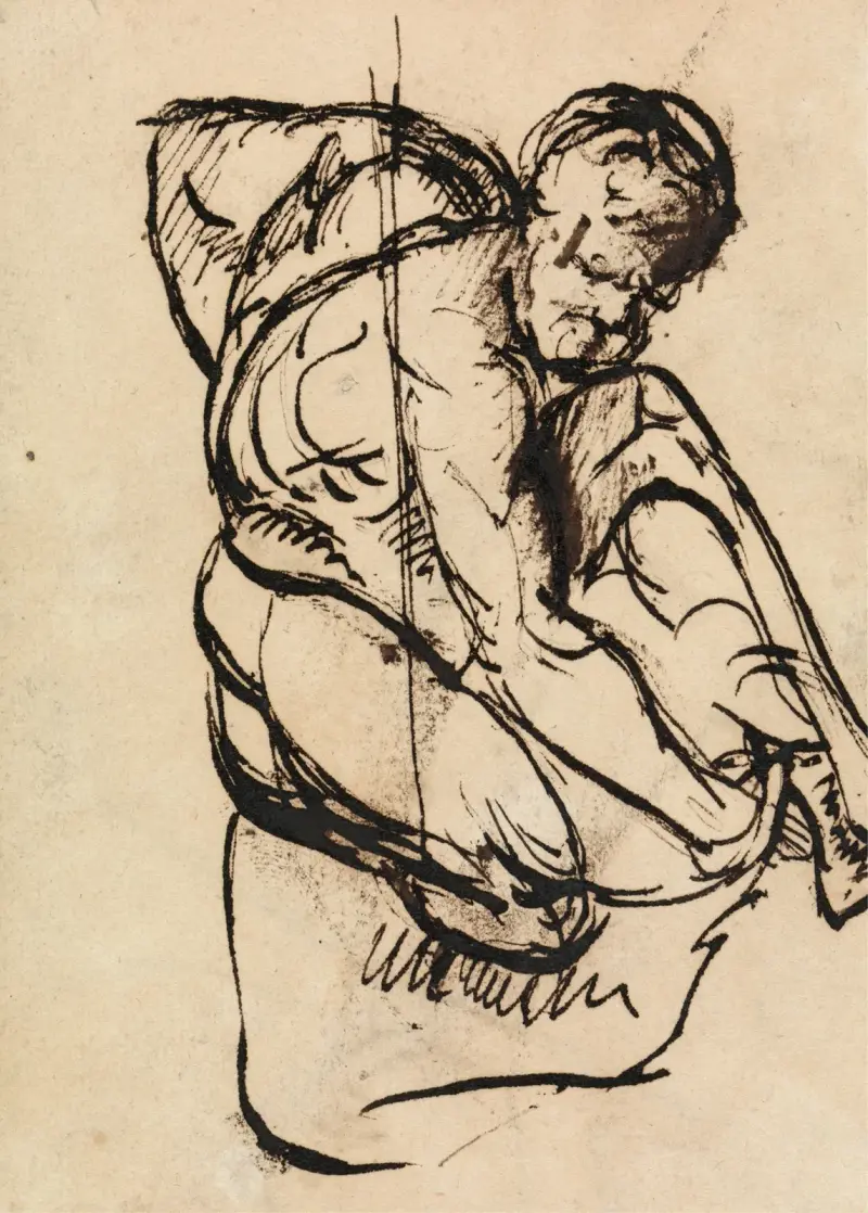 Figure Study of a Nude Male av Benjamin Robert Haydon
