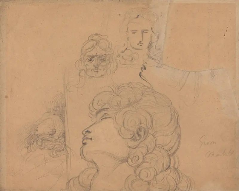 Skizzen für eine Szene aus ‚Macbeth‘ von Benjamin Robert Haydon