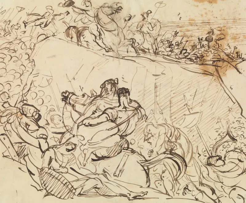 Studie k bitevní scéně, Benjamin Robert Haydon