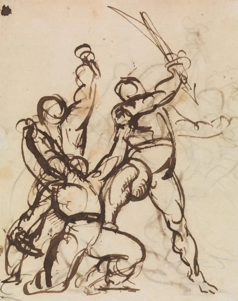Studie einer Schlacht von Benjamin Robert Haydon