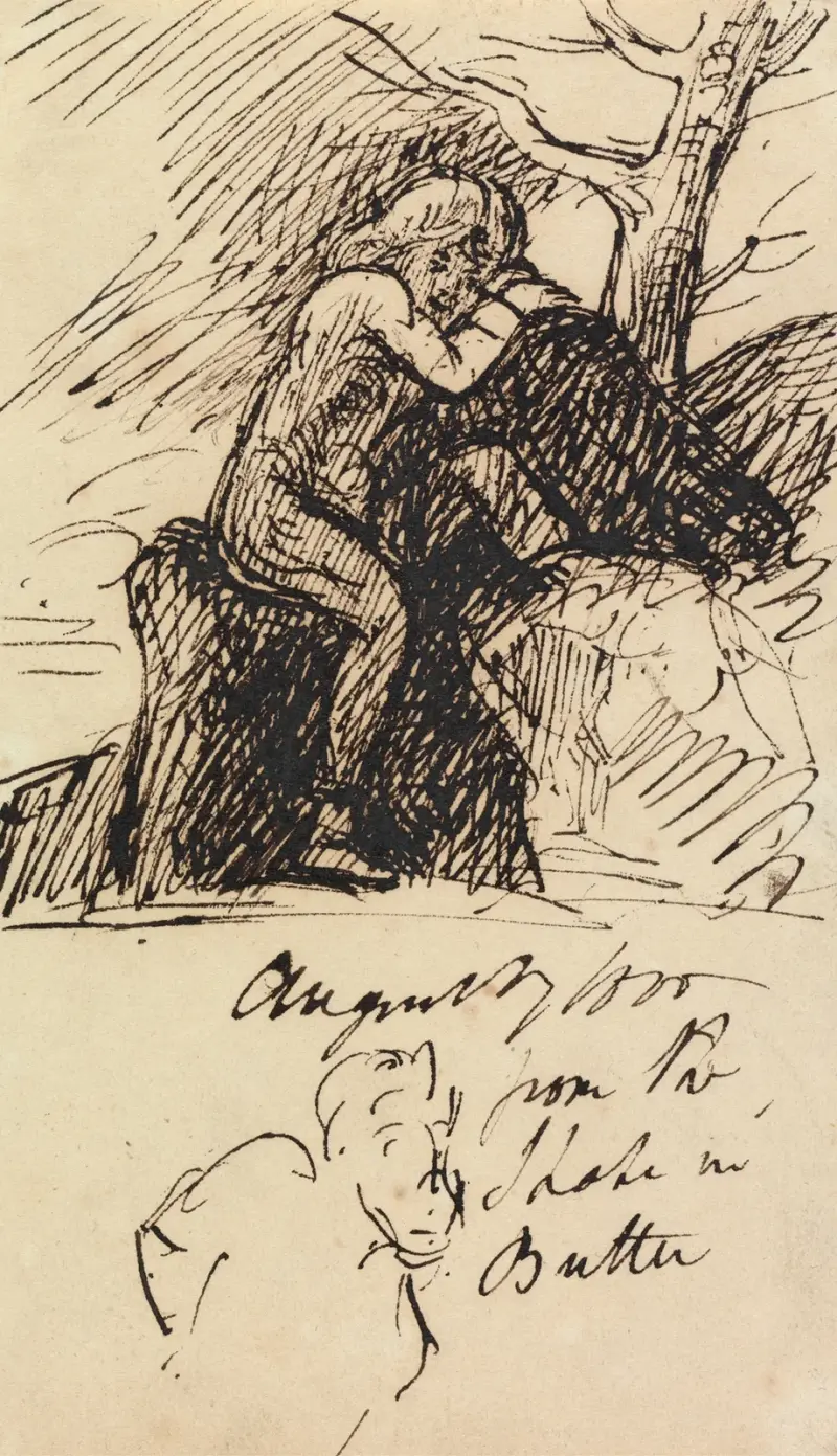 Studie av en sittande figur av Benjamin Robert Haydon