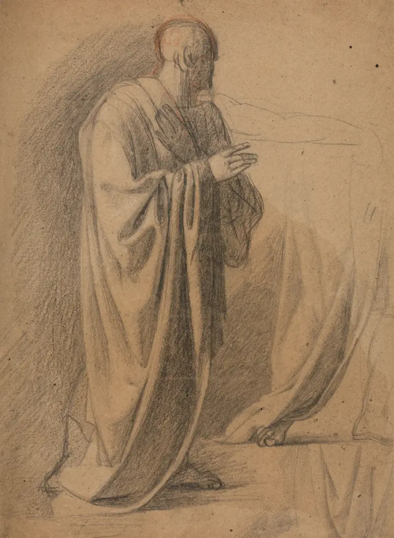 Study of a Man in a Long Robe av Benjamin Robert Haydon