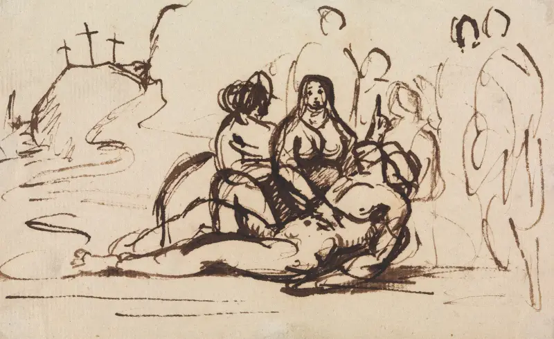 Studie av Pietà av Benjamin Robert Haydon