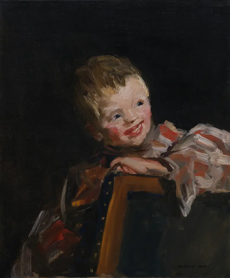 Cory (Cori hledící přes opěradlo židle), Robert Henri