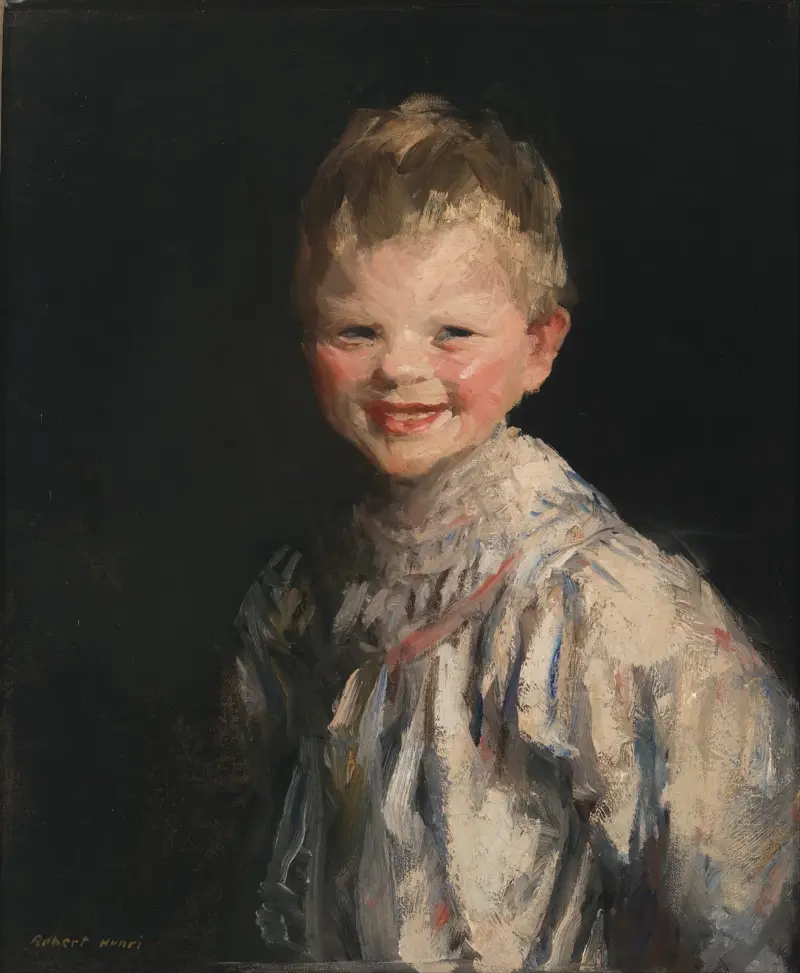 Smějící se dítě, Robert Henri