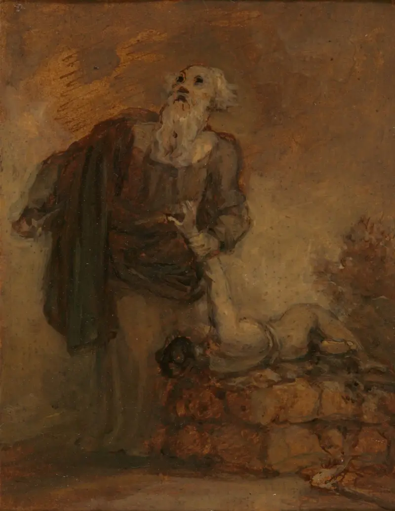 Abraham och Isak (Abraham griper Isaks arm) av Robert Smirke