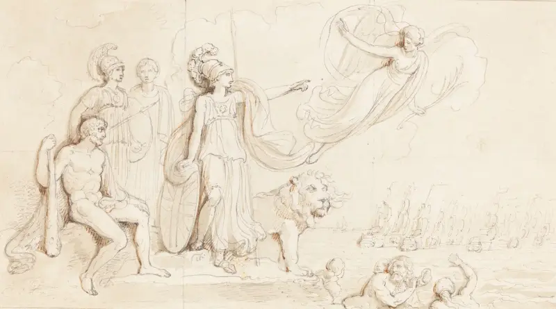 An Allegory of Britain’s Naval Might av Robert Smirke