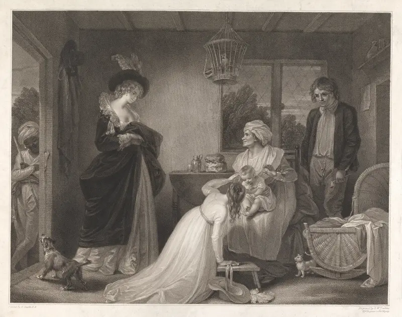 Som ni behagar; akt II, scen VII; Mannens sju åldrar (första åldern) av Robert Smirke