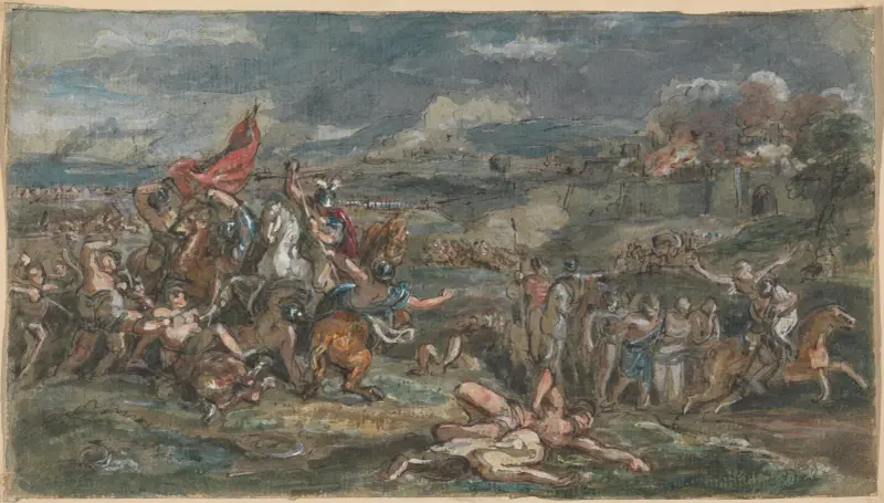 Stridsscen av Robert Smirke