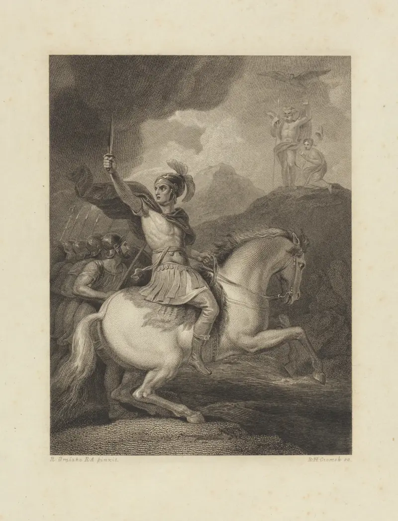 Caesar som korsar Rubicon av Robert Smirke