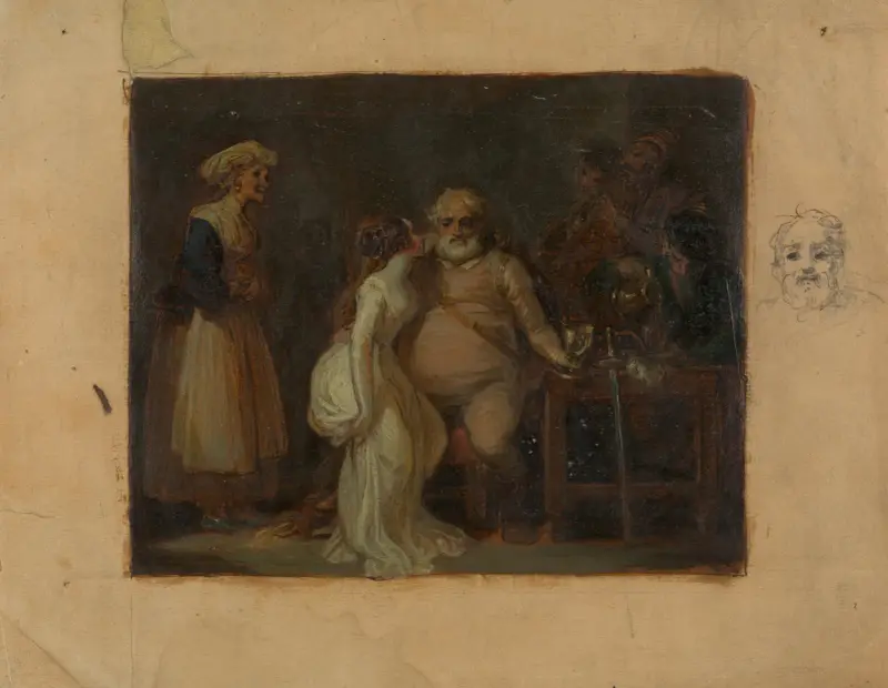 Falstaff i Vildsvinets huvud av Robert Smirke