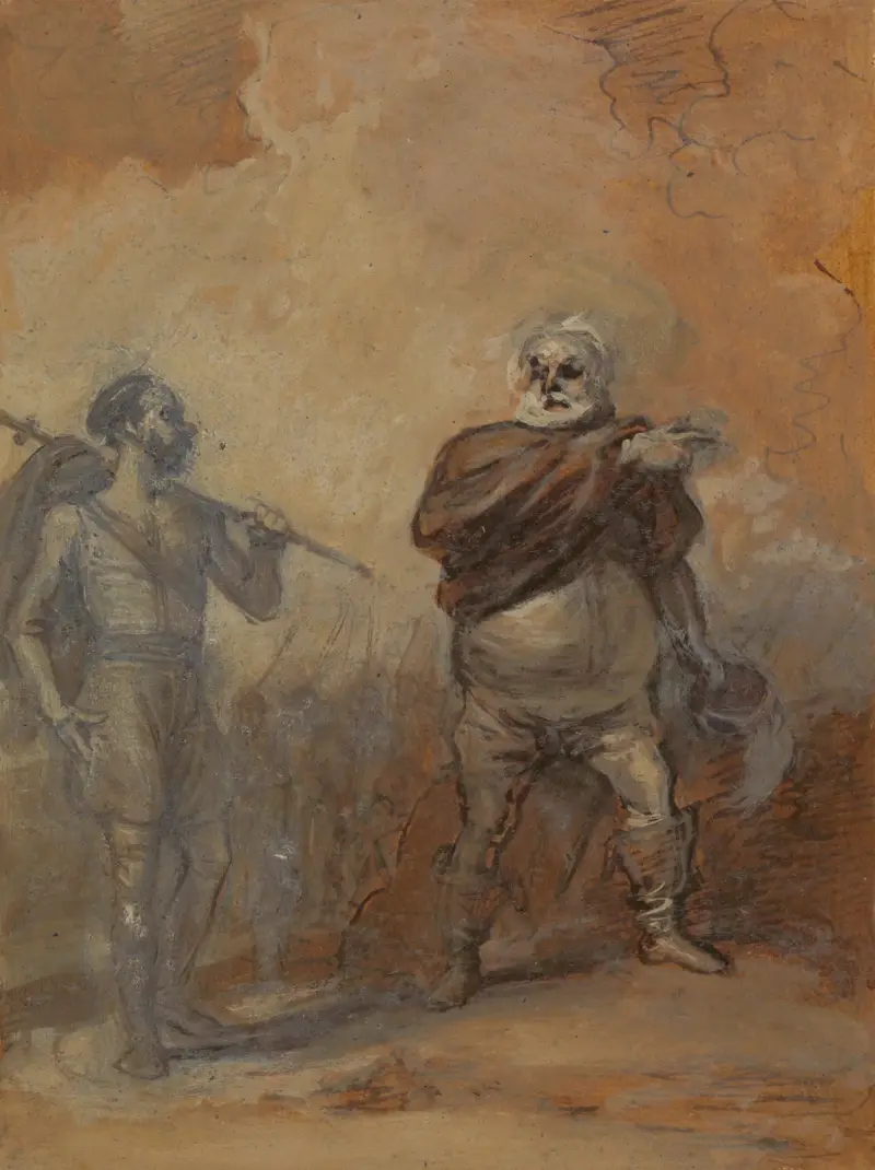 Falstaff instruerar Bardolph av Robert Smirke