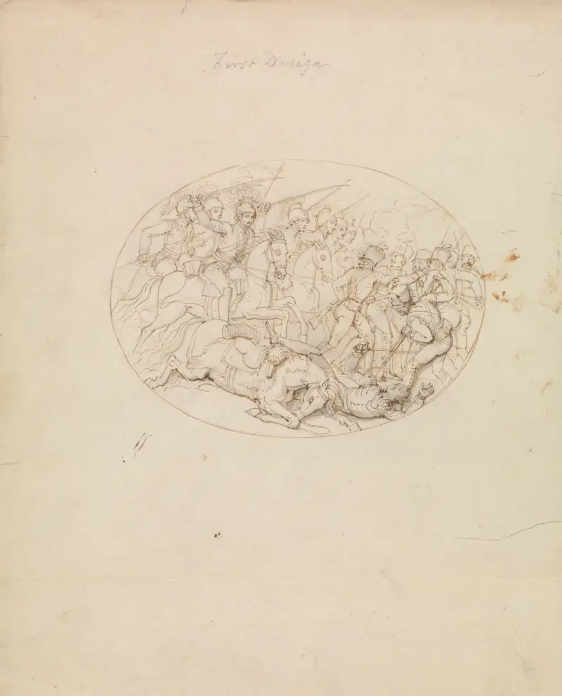 First Design of a Battle Scene av Robert Smirke