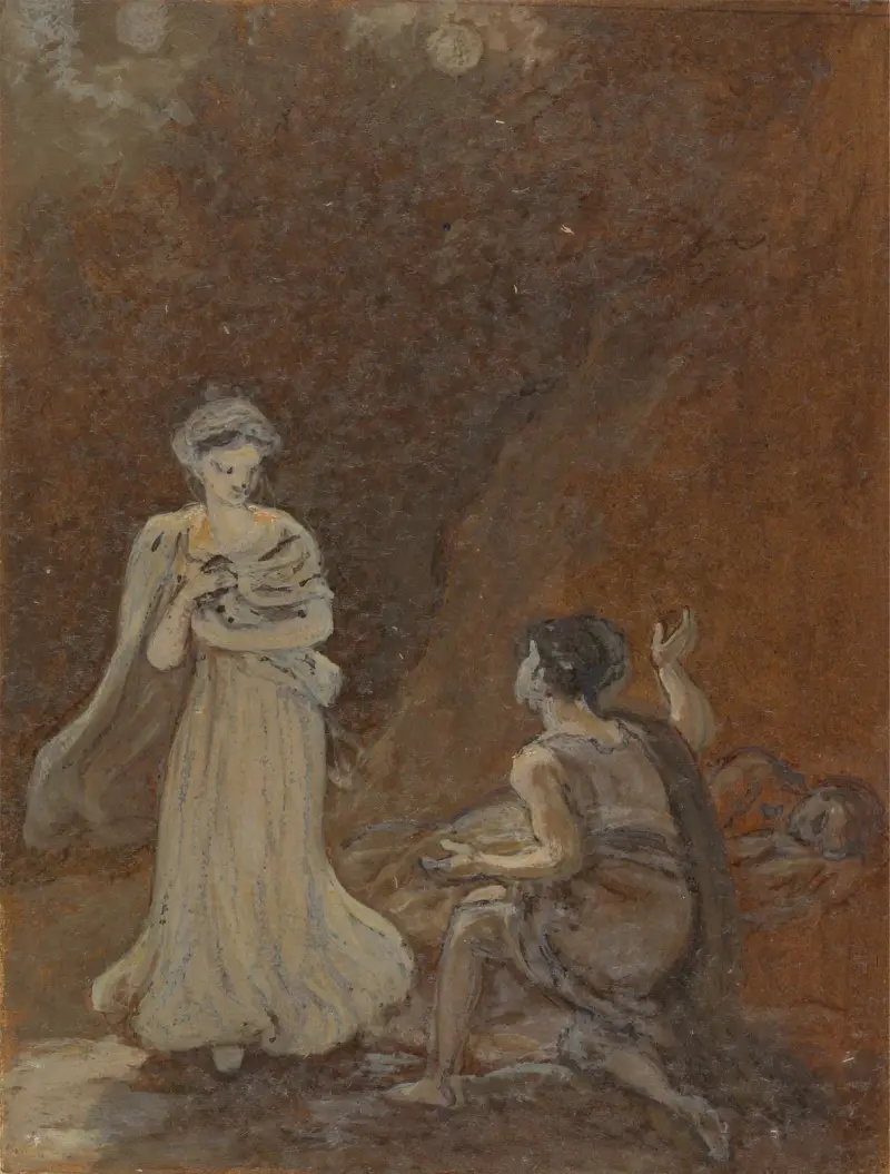 Lysander Awakening to See Helena av Robert Smirke