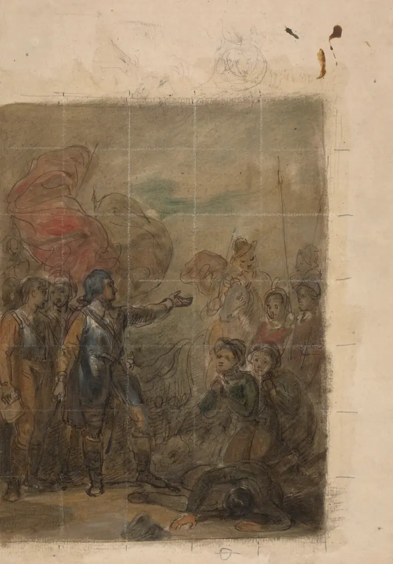 Scen ur Don Quijote av Robert Smirke