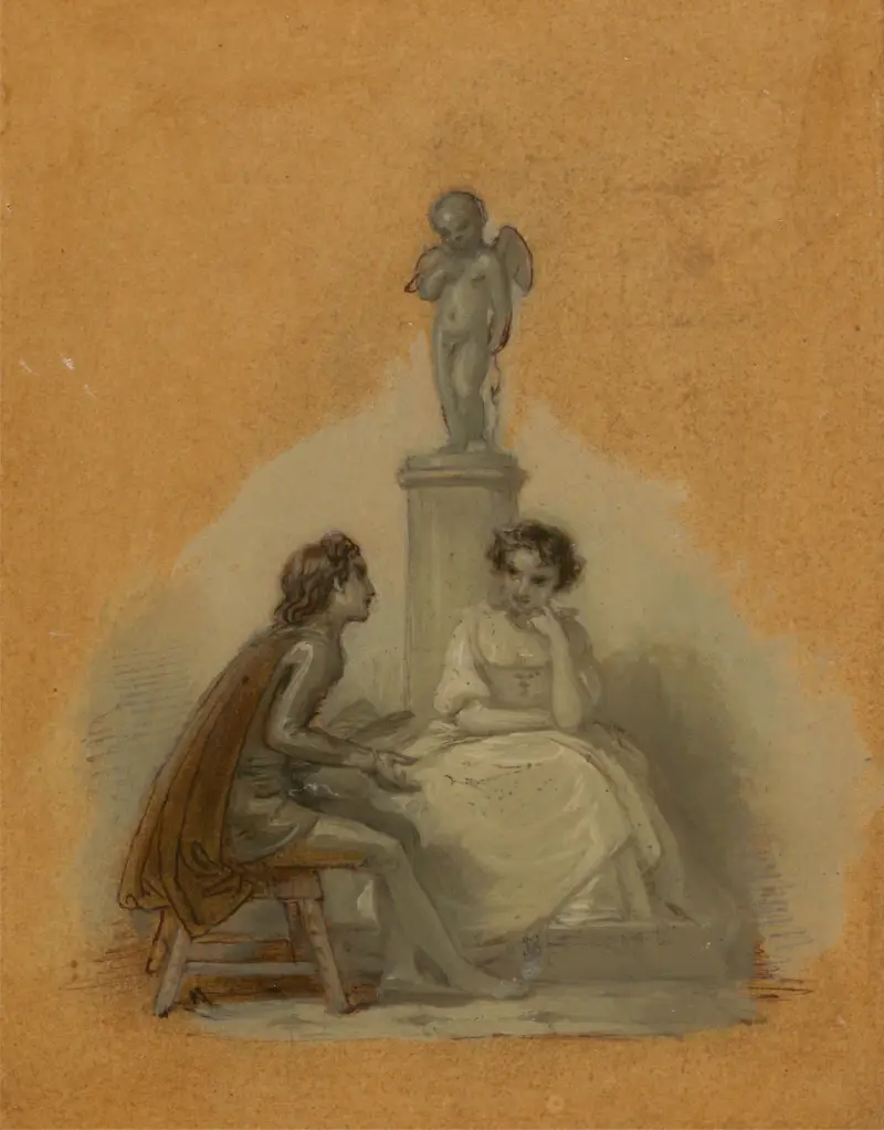 She Never Told Her Love, But Sat Like Patience on a Monument av Robert Smirke