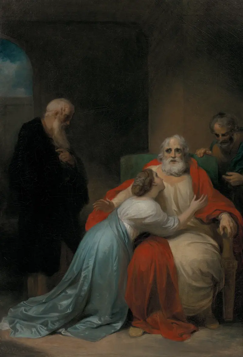 The awakening of King Lear av Robert Smirke