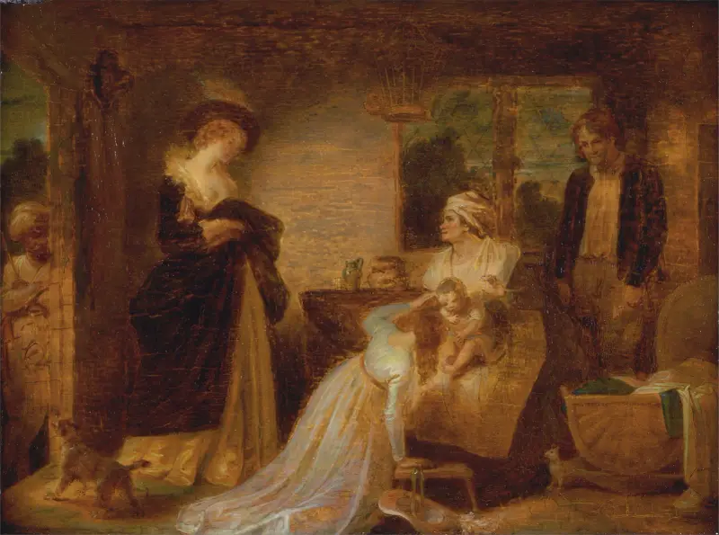 The Seven Ages of Man- The Infant, ‘As You Like It,’ II, vii av Robert Smirke